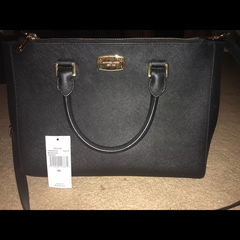 NWT Authentic Leather Michael Kors Kellen Satchel